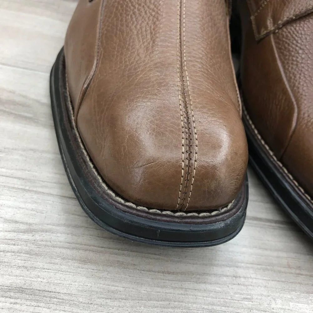 Belvedere Shoes Mens 12 EEE Baybridge Brown Leather Lace Up Derby Oxfords